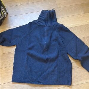Navy Turtleneck Sweater for Women